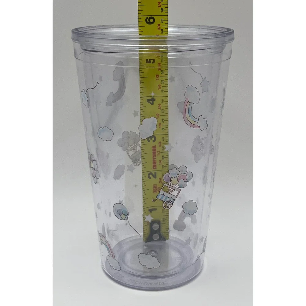 Sanrio Cinnamoroll Acrylic Cup 16oz Tumbler Blue Lid Rainbow Cloud PCA6SCUCIN